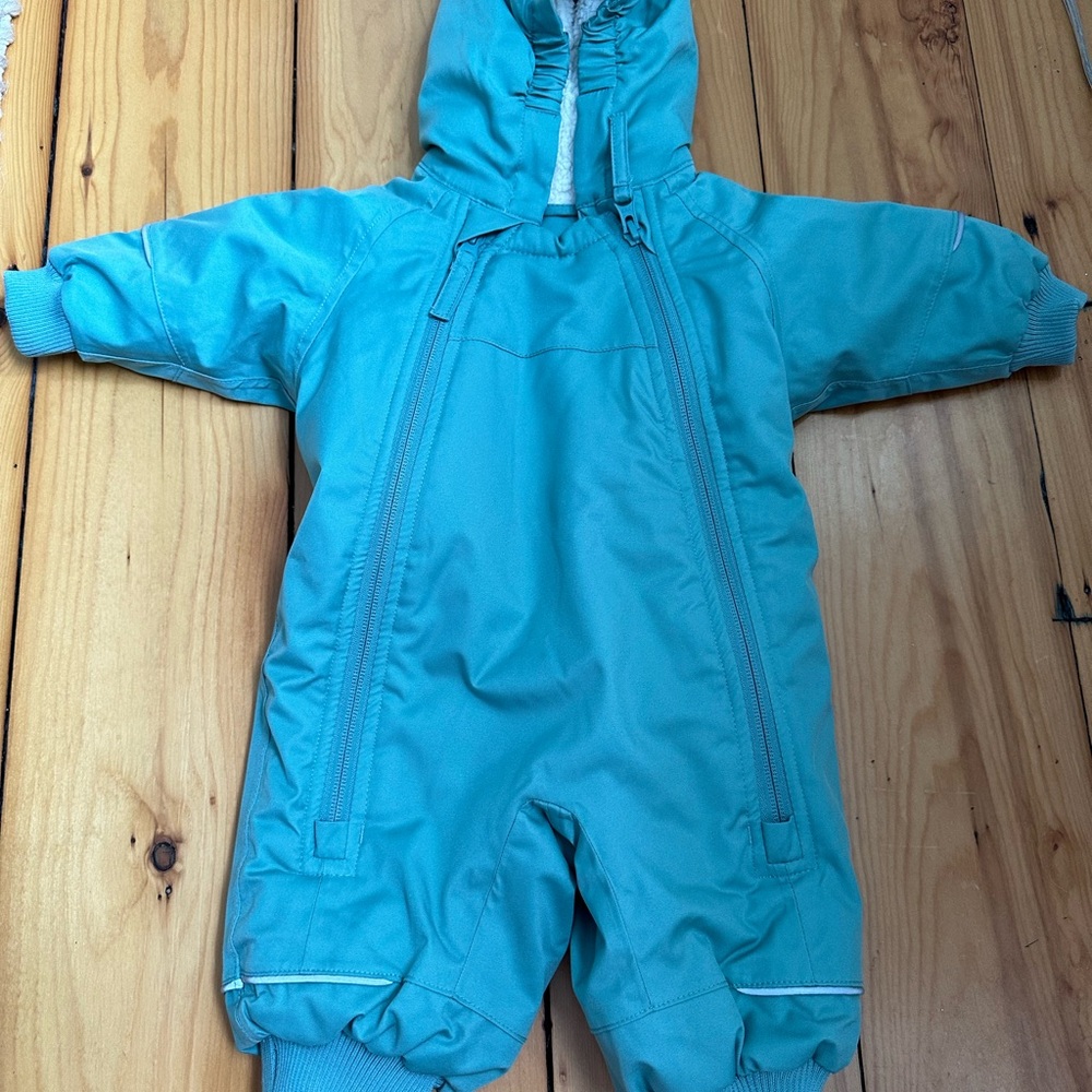 Double zip infant snowsuit